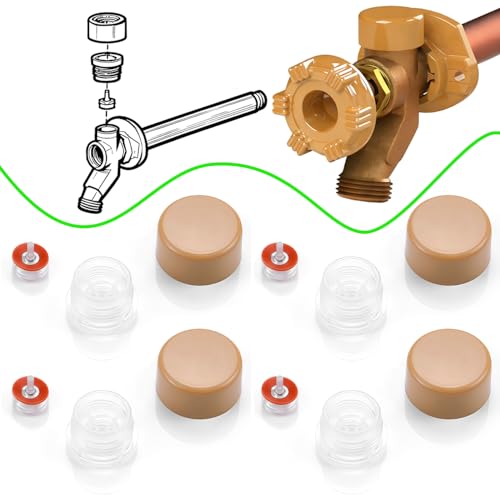 RK-17VB Outdoor Faucet Repair Kit for Woodford Model 17 Outside Faucets Vacuum Breaker Float Kit Include Caps Bodies Floats, 12PCS Set - style: RK-17VB