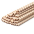 3/16" x 12" Square Wooden Dowel Rods Wood Dowels for Crafting, 50PCS Small Unfinished Wood Craft Sticks Hardwood Sticks Wooden Strips for Arts and DIYers, DIY Projects, Models Making, Woodworking - size: 3/16"×12"-50PCS