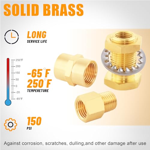 92PCS Brass Pipe Fittings Assortment Kit,1/8" 1/4" 3/8" 1/2" NPT