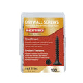 Drywall Screws, #6 x 1 in., Fine Thread Phillips Bugle Head Screw for Drywall/Wood, Black Phosphate Coated Finish, Sharp Point, High Hardness Quick Self Tapping Screws, Black (130 Pack) - size: #6 x 1-Inch
