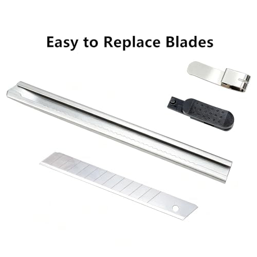 3Pcs 9mm Utility Knife Blades Vinyl knife wallpaper knife Paper Knife with 10pcs Black Blades Replacement for Office, Home, Arts Crafts