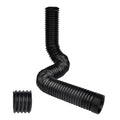Prestantious 6.6ft Extra Extension Flexible Pipe for Our 3.1" OD Pipe - color: 1 Extra Pipe, Black
