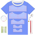 5Pack Tshirt Ruler Guide for Vinyl Alignment, T Shirt Rulers to Center Designs, PVC Measurement Template, Sewing Supplies Accessories Tools for Cricut Heat Press Transfer Vinyl （Pink） - style: Tshirt Ruler-5-Pink