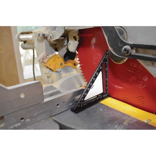 Johnson Level & Tool 1904-0450 Johnny Square Professional Easy-Read Finish Square, 4.5", Black, 1 Square* - size: 4.5-inch, style: Standard