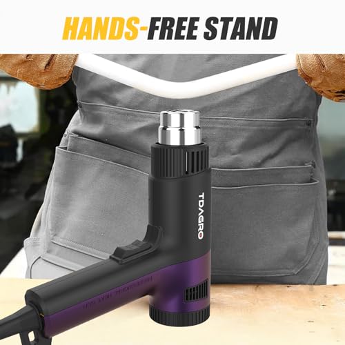 1800W Heat Gun (122℉-1202℉) with 4 Nozzles & Temp Control