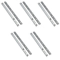 ETOPARS 5 Pairs 13" Heavy Duty 17mm Drawer Runners Slide Slides Ball Bearing Grooved Steel Extension Sizes Kitchen Cabinet Desk Capacity Side Mount - size: 13" / 310mm