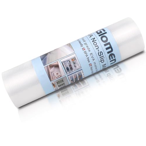Shelf Liner, Non-Slip Cabinet Liner, Washable Oil-Proof for Kitchen Cabinet, Shelves, Refrigerator, Storage, Desks, 12 Inches x 20 FT, Non Adhesive Drawers - size: 12"W x 240"L