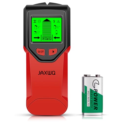 Stud Finder Wall Scanner - 5 in 1 Stud Finder Tool w/Smart Chip and HD LCD Display, Stud Detector Beam Finders for the Center and Edge of Wood AC Wire Metal Studs Joist Pipe (Cherry) - color: Cherry