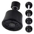 Faucet Aerator 4 Modes, 360° Swivel Faucet Sprayer Head Attachment, Black - color: Black, style: 2 Swivel Joints