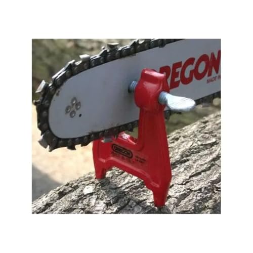 Oregon Filing Vise Pocket Stump Vise for Filing Chainsaw Chains, Provides Secure Set-up on Any Tree Stump (26368A), Red - size: 1