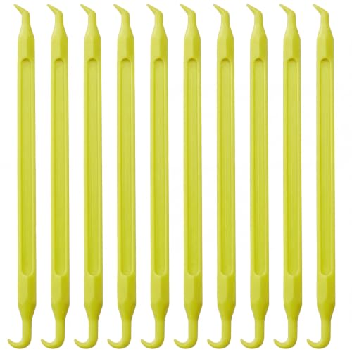 10 Pcs 5.5 Inch Plastic O Ring Pick Set Non Scratch Tool, Yellow - color: Yellow