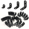 QSJ 26 PCS Corner Bracket Brace Set Stainless Steel 90-Degree Corner Braces 0.78’’/0.98’’/1.18’’/1.57’’with 64pcs Screws for Wood Furniture Cabinet Chair - size: 26Pcs Bracket Set (Solid L-0.78/0.98/1.18/1.57'')
