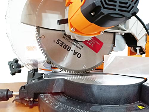 12 Inch 100T Upgrade TCG Grind Aluminum Non-Ferrous Metal Saw Blade with 1-Inch Arbor - size: 12 Inch 100T