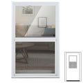 DoubleFill 24" x 38" Door Glass Insert Replacement Kit for Front or Exterior Doors, Venting Sliding Window with Screen, Double Pane Tempered Glass Insert for 1-3/4" Doors Home Improvement