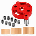 Self Centering Doweling Jig – Handheld Drill Guide for Woodworking, Straight Hole Locator & Dowel Hole Puncher, Fits 2/3/4/5/6/7/8/9/10mm Drill Bits
