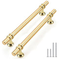 Rergy 10 Pack 6-1/4 Inch Hole Center Gold Handles for Cabinets - color: Gold, size: 6-5/16in Hole Center(160mm)
