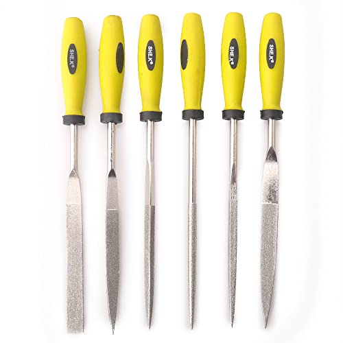 Diamond Needle File Set (6 PIECE Set) 5x180mm - color: Alloy Steel, size: 5x180mm