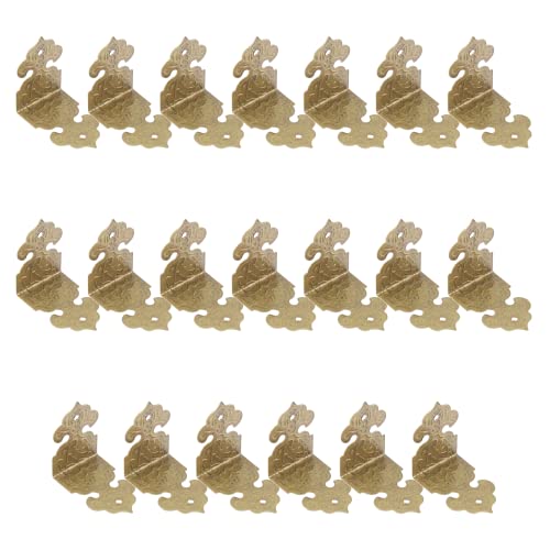 Antique Corner Protectors, 1 x 0.68inch, Style C, 20Pcs - size: 1 x 0.68inch (20Pcs), style: Style C