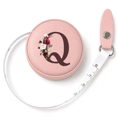 Maicican Retractable Tape Measure, Pink Leather Sewing Measuring Tape, Q - color: Tape Measure-Pink Q