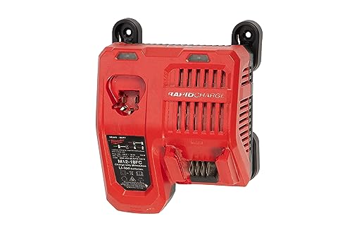 48 Tools The Original Universal Charger Mounts - Wall-Mounted, Portable Charging Solution for Power Tool Chargers Suit Milwaukee, Makita, DeWalt and More