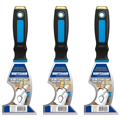 3 Inch Paint Scraper Tool - 3 pcs Multi-Purpose Putty Knife - color: 3 Pack, 3 Inch