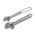 2pcs (2.5 inch + 4 inch) Mini Adjustable Wrench, Silver Tiny Spanner - color: Silver, size: 2.5" + 4"