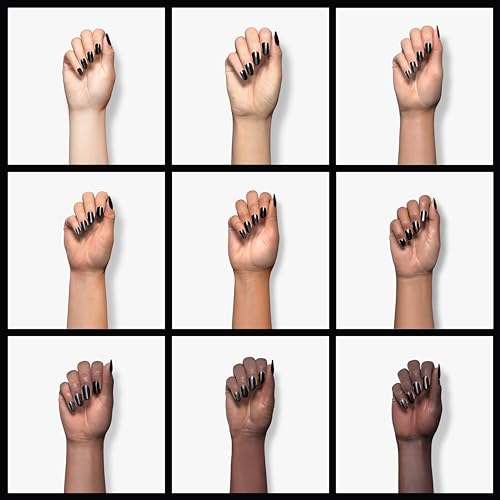 Double Rhythm 15ML Gel Nail Polish Pure Sheer Same Color Same Bottle Soak Off Gel Polish Art Manicure Salon DIY at Home for Women (Black-A1015) - color: Black