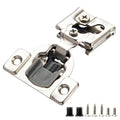 30 Pcs 1/2" Overlay Soft Close Cabinet Hinges 105° 3D Adjustable - size: 1/2”