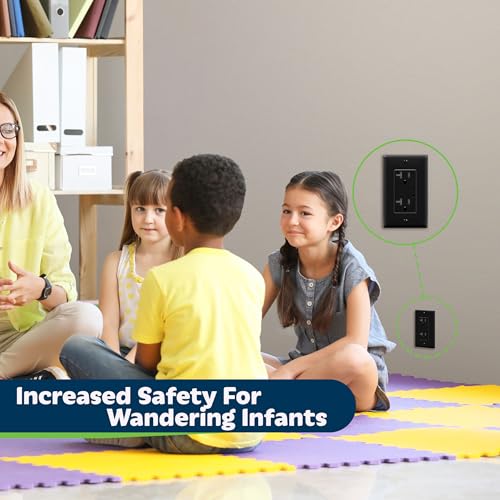 TOPGREENER Surge Protector Outlet, Tamper-Resistant, 20A 125V, Black - color: Black, size: without wall plate(20A)
