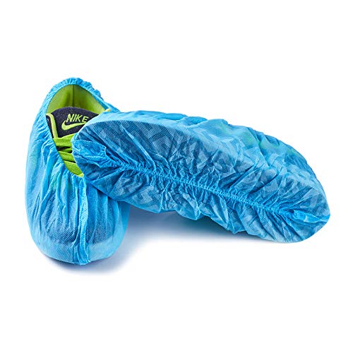 Disposable Boot & Shoe Covers Non Slip 100 Pack Fits Shoe Size up to US Men's 12 - size: Large 100 Pack
