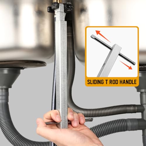 GRENPRO Telescoping Adjustable Basin Wrench For Sink Faucet Plumbing Tool - style: Telescoping Basin Wrench Capacity 3/8" to 1-1/4"