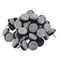 40pcs Round Heavy Duty Nail-on Felt Pad for Furniture Chair Table Leg Feet Floor Protectors Slide Smoothly (Black, Pad Diameter 18mm) - color: Black 18mm (40 Pcs)