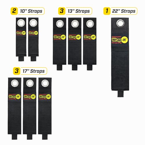 Heavy-Duty Wrap-It Storage Straps, Assorted 9 Pack - size: Assorted 9-Pack