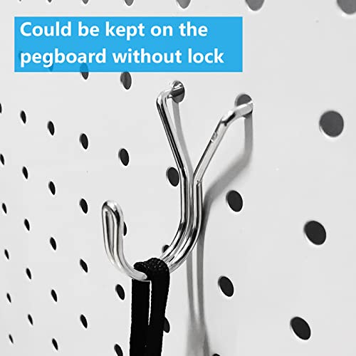 Pegboard Hooks Assortment, for Organizing Various Tools, with Pegboard Bins, 107 PCS, 48 of Which are Locks - style: 107PCS