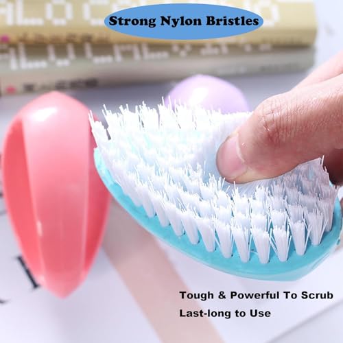 Scrubbing Brushes for Cleaning Small Scrub Brush with Nylon Stiff Bristles - color: Green+blue