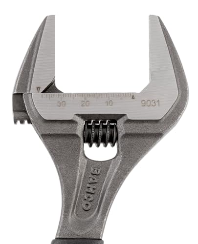 BAHCO Black Finish Adjustable Wrench, Big Opening 9029