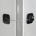 Refrigerator Lock, Heavy Duty Fridge Lock, Combination Lock for Refrigerator Cabinets, Drawers, Safety, Easy Install No Keys Needed (Black-1Pack) - color: Black-1Pack