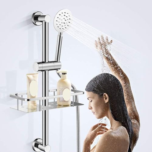 Adjustable Shower Head Holder for Slide Bar 18-25MM, ABS Chrome