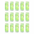 HARFINGTON 15pcs Small Cylindrical Bubble Level Vials 25.5x9.5mm PMMA Mini Horizontal Bubble Spirit Level Measuring Layout Tools for RV TV Picture Frame Hanging Tool Leveler - size: 25.5x9.5mm