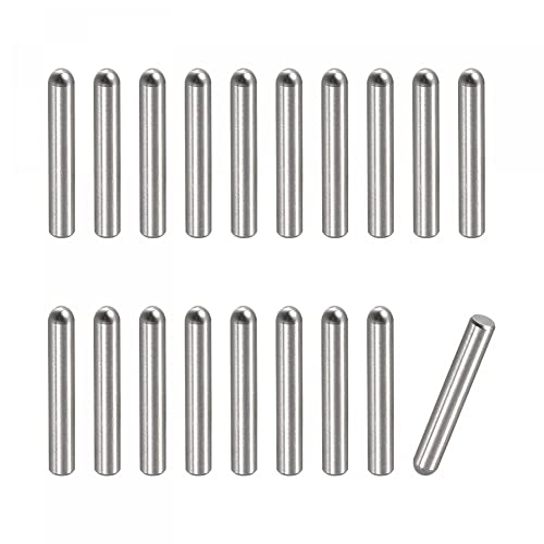 uxcell 2.6x16mm Dowel Pins, 50pcs 304 Stainless Steel Round Head Flat Chamfered End Dowel Pin Bunk Bed Pins Shelf Pegs Support Shelves Fasten Elements - size: 2.6x16mm