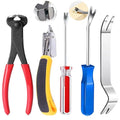 5pcs Upholstery Staple Remover Tool with Nail Puller Pliers Tack Puller Staple Puller, Nail Remover Tool for Furniture Floor Carpet Wall Wooden Case Photo Frame - color: A+5