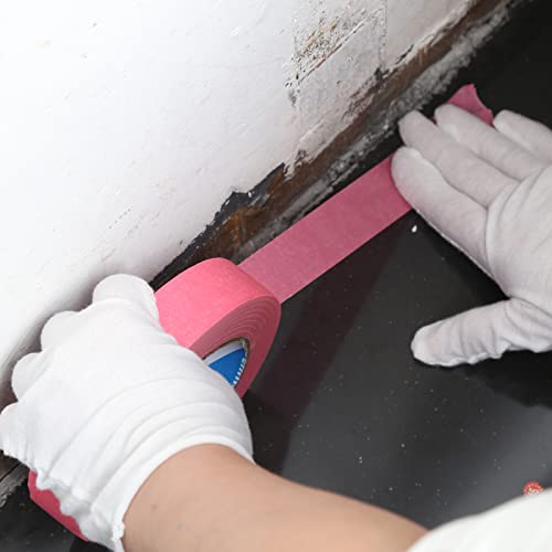 Pink Painters Tape,0.7" x 60 Yards x 3 Rolls (180 Yards Total) - color: Pink, size: 0.7", 60 yards