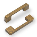 2328 10 Pack 3.75 Inch(96mm) Kitchen Cabinet Handles Antique Brass Cabinet Pulls Kitchen Cabinet Hardware Drawer Pulls for Cupboard Wardrobe - color: Antique Brass, size: 3.75"/96MM Hole Center