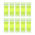 HARFINGTON 10pcs Small Cylindrical Bubble Level Vials 9.5x30mm PMMA Mini Horizontal Bubble Spirit Level Measuring Layout Tools for RV TV Picture Frame Hanging Tool Leveler - size: 9.5x30mm