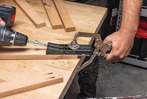 Kreg KPHJ230 - Kreg Pocket-Hole Jig Micro - Micro Jig for Thin Stock, Cabinets, Drawers & Repairs - 33% Smaller Holes - Create Micro Pocket Hole - For 1/2? & 3/4? Thick Materials