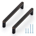 Oil Rubbed Bronze Cabinet Pulls Cabinet Handles, 3-3/4 Inch, 10 Pack | Zinc Alloy Handles, Modern Bar Grip, Kitchen Cabinet Update, For Dressers, Bathroom Vanities, Cupboards, Furniture Projects - color: Oil Rubbed Bronze, size: 3-3/4 Inch Hole Center