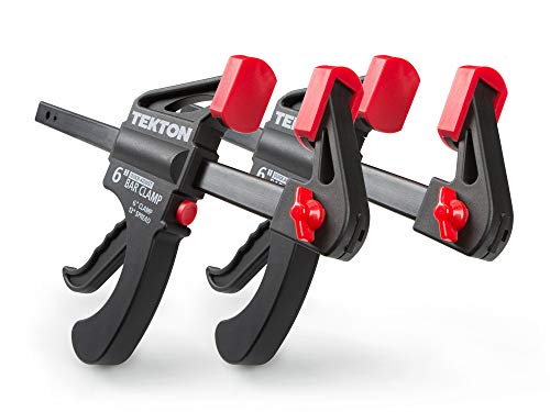 TEKTON 6 Inch Ratchet Bar Clamp / 12 Inch Spreader Set, 2-Piece | CLP51506 - size: 6 in. / 12 in., style: 2 Pack