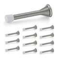 Ravinte Door Stoppers, 12 Pack Satin Nickel Spring Door Stops - color: Satin Nickel