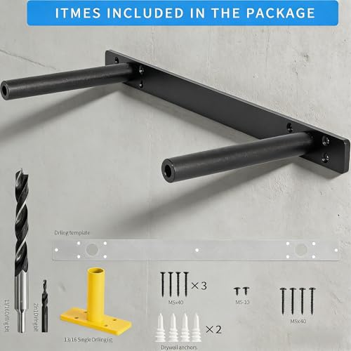 16'' Heavy-Duty Hidden Floating Shelf Bracket – 210 LBS Max Load (Mounted on Studs), Floating Mantel Bracket for Fireplace & Wall Shelves, Includes Easy Installation Kit（16 inch Brackets） - size: 16 Inch - With Ease Kit