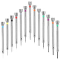 13PCS Professional Watch Screwdriver Set, Precision Jewelers Screwdriver Set, Micro Precision Glasses Repair Kit, 0.6-2.0mm with 13 Extra Replace Blades for Eyeglass, Sunglasses, Computer, Phone